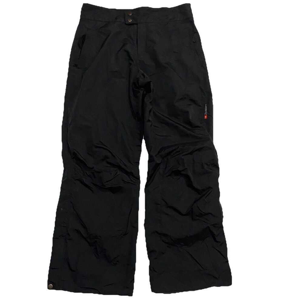 Zermatt Youth L Black Insulated Snow Pants Waterproof Ski Snowboard Bib Overalls